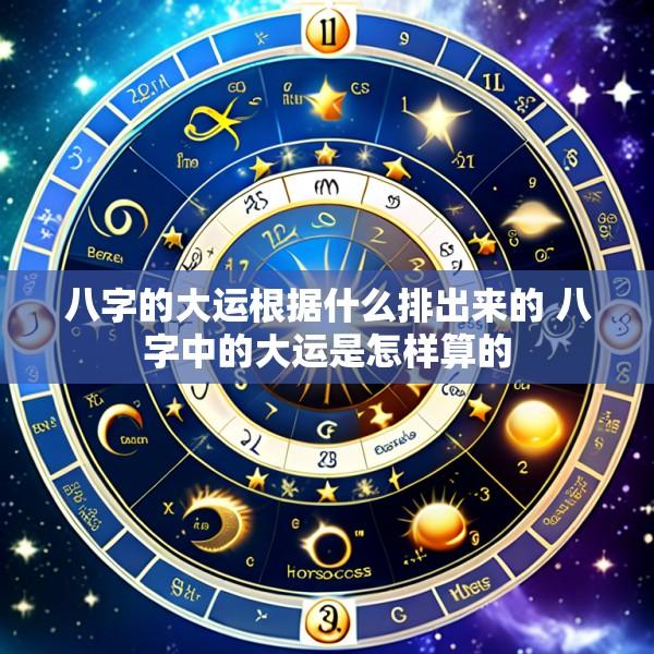 八字的大运根据什么排出来的 八字中的大运是怎样算的