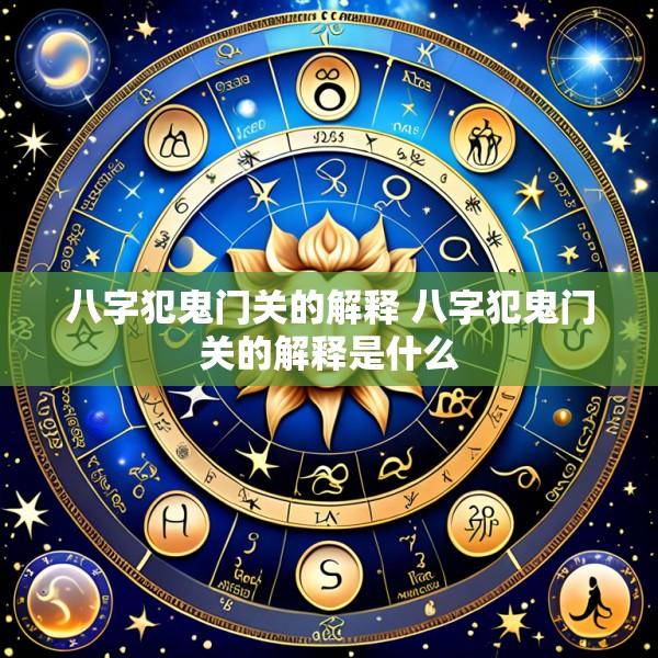 八字犯鬼门关的解释 八字犯鬼门关的解释是什么