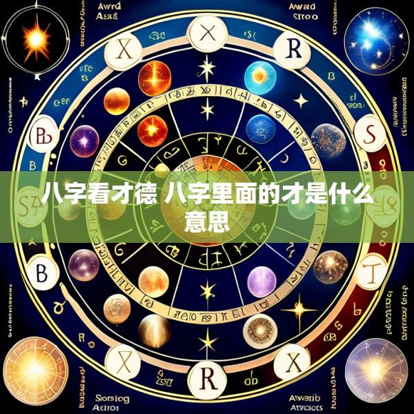 八字看才德 八字里面的才是什么意思