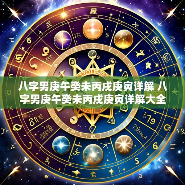 八字男庚午癸未丙戌庚寅详解 八字男庚午癸未丙戌庚寅详解大全
