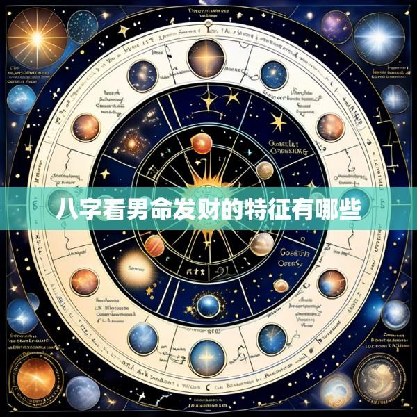 八字看男命发财的特征有哪些
