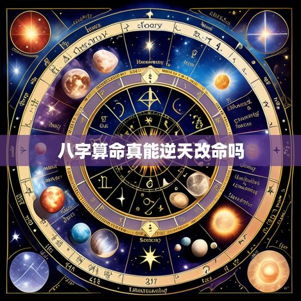 八字算命真能逆天改命吗
