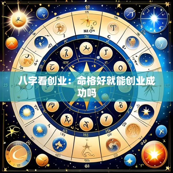 八字看创业：命格好就能创业成功吗