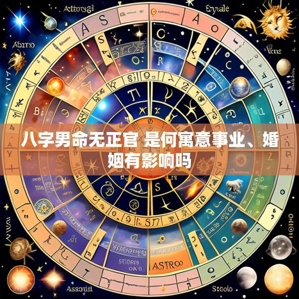 八字男命无正官 是何寓意事业、婚姻有影响吗