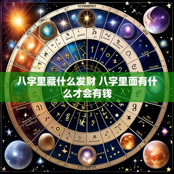 八字里藏什么发财 八字里面有什么才会有钱