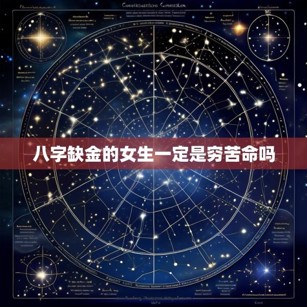 八字缺金的女生一定是穷苦命吗