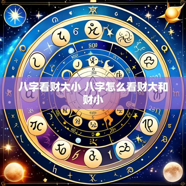 八字看财大小 八字怎么看财大和财小