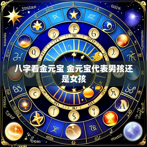 八字看金元宝 金元宝代表男孩还是女孩