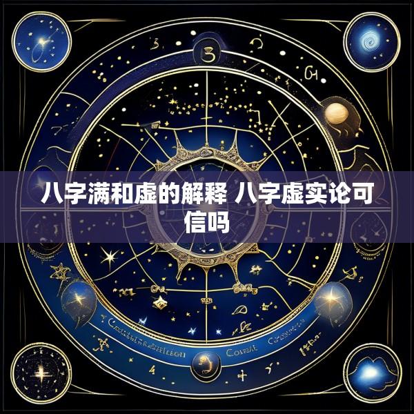 八字满和虚的解释 八字虚实论可信吗