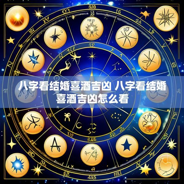 八字看结婚喜酒吉凶 八字看结婚喜酒吉凶怎么看