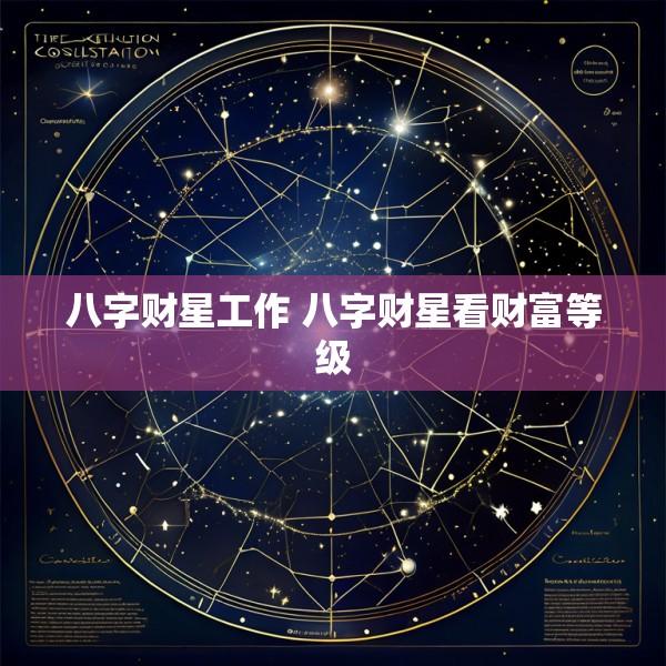 八字财星工作 八字财星看财富等级