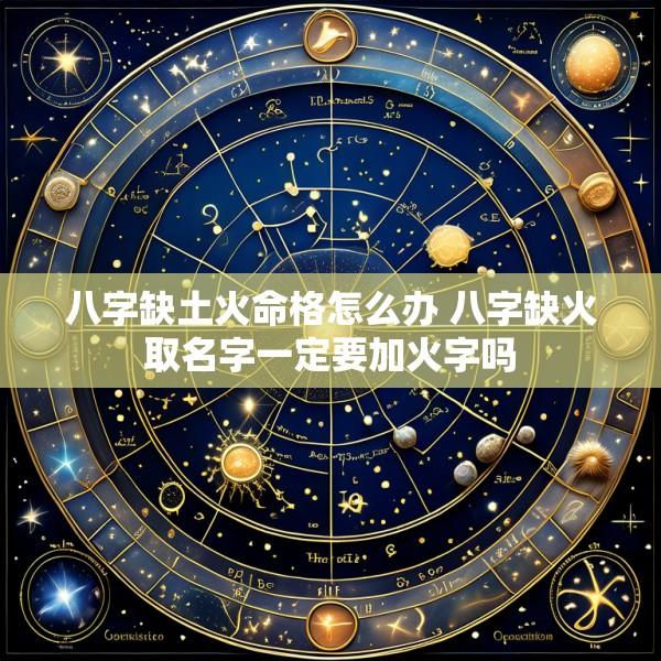 八字缺土火命格怎么办 八字缺火取名字一定要加火字吗