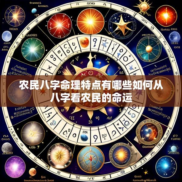 农民八字命理特点有哪些如何从八字看农民的命运