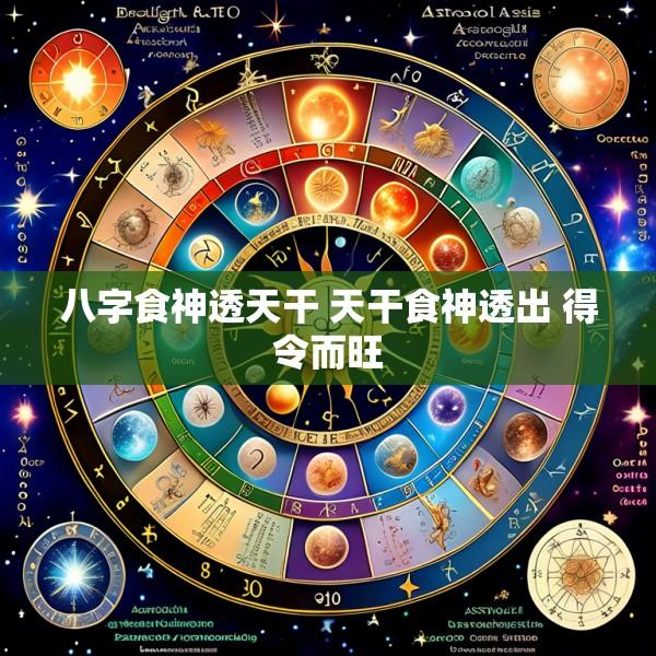 八字食神透天干 天干食神透出 得令而旺