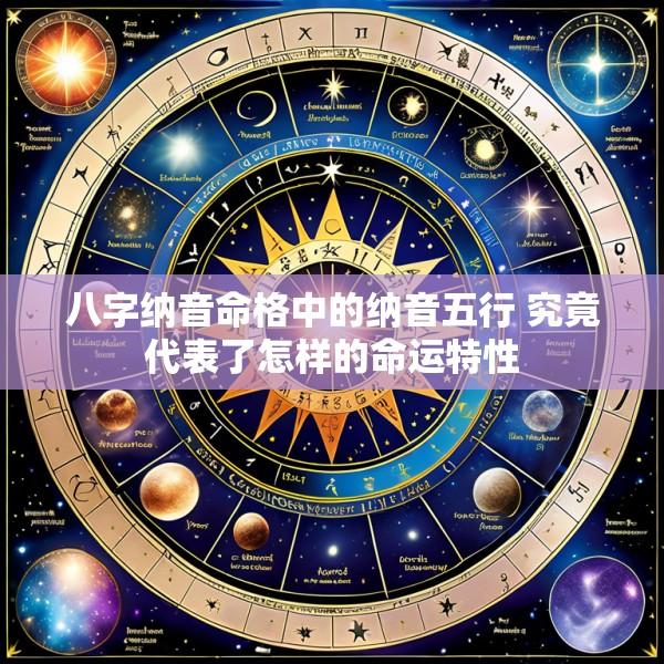八字纳音命格中的纳音五行 究竟代表了怎样的命运特性