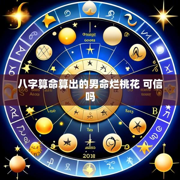 八字算命算出的男命烂桃花 可信吗