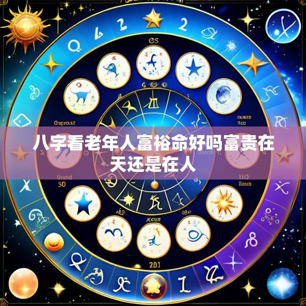 八字看老年人富裕命好吗富贵在天还是在人