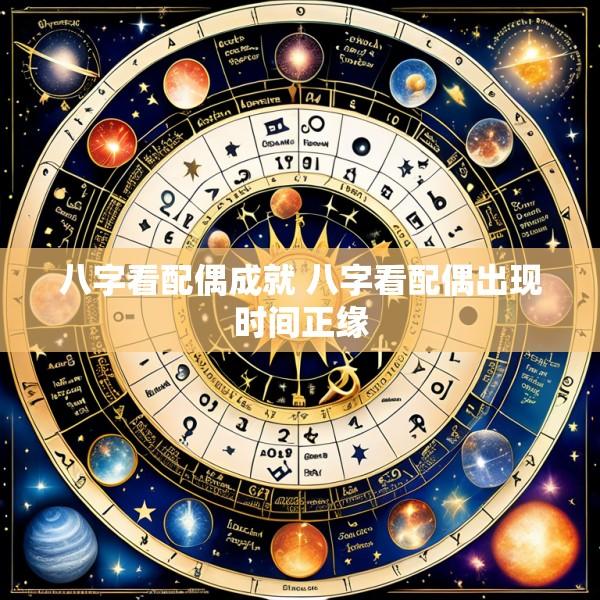 八字看配偶成就 八字看配偶出现时间正缘