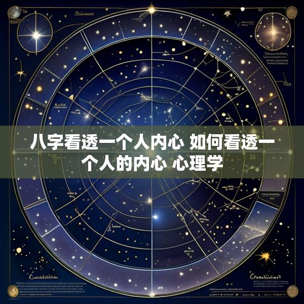 八字看透一个人内心 如何看透一个人的内心 心理学