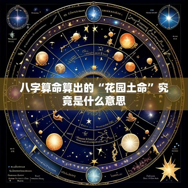 八字算命算出的“花园土命”究竟是什么意思