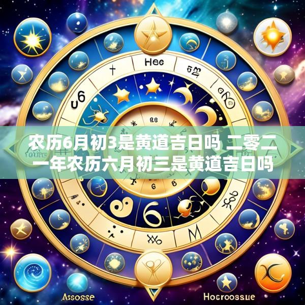 农历6月初3是黄道吉日吗 二零二一年农历六月初三是黄道吉日吗