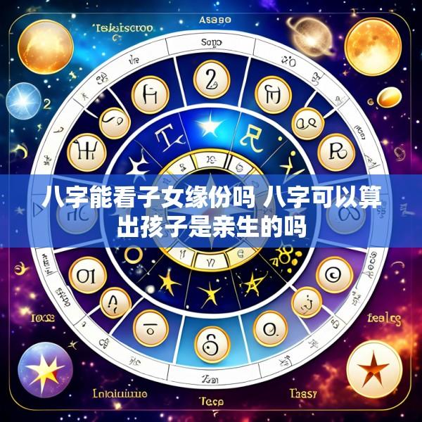 八字能看子女缘份吗 八字可以算出孩子是亲生的吗