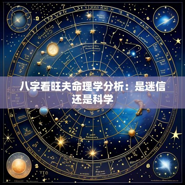 八字看旺夫命理学分析：是迷信还是科学
