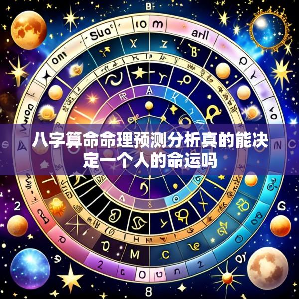 八字算命命理预测分析真的能决定一个人的命运吗