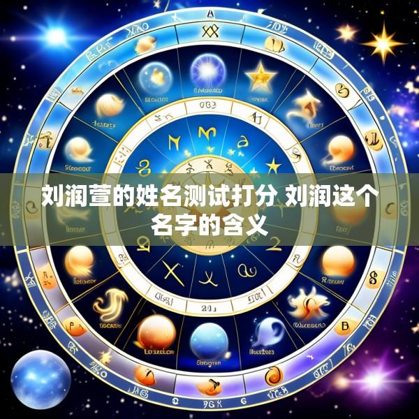 刘润萱的姓名测试打分 刘润这个名字的含义