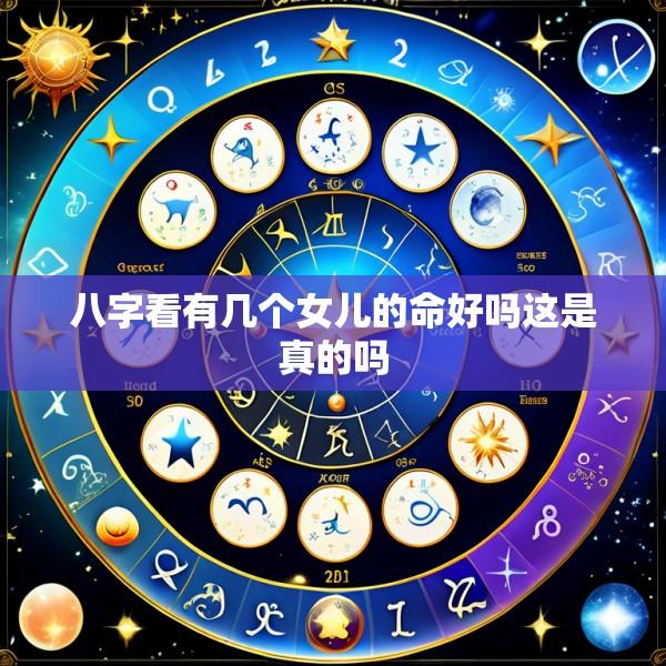 八字看有几个女儿的命好吗这是真的吗