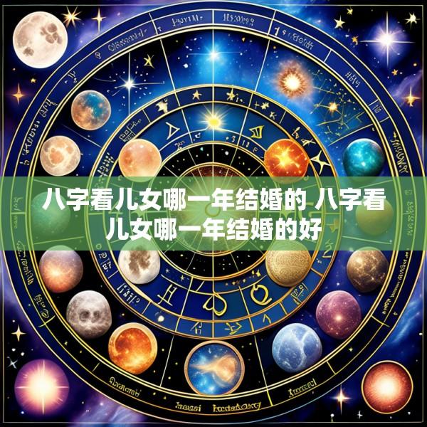 八字看儿女哪一年结婚的 八字看儿女哪一年结婚的好