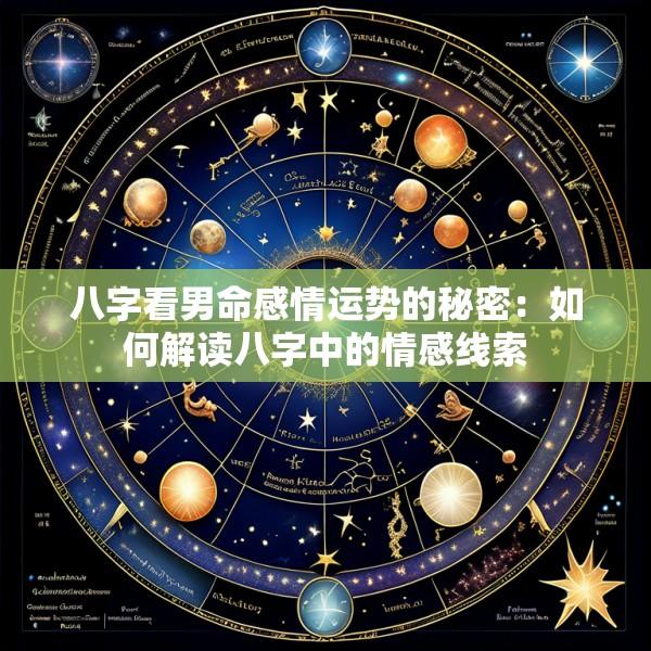 八字看男命感情运势的秘密：如何解读八字中的情感线索