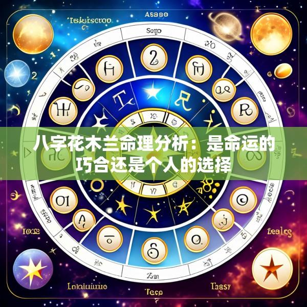 八字花木兰命理分析：是命运的巧合还是个人的选择