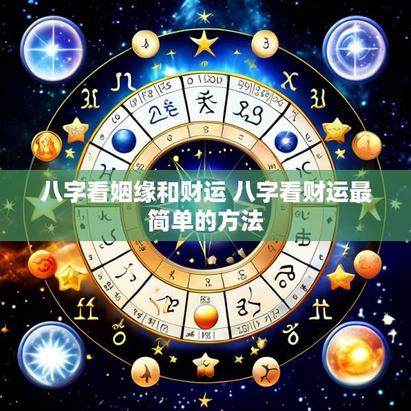 八字看姻缘和财运 八字看财运最简单的方法