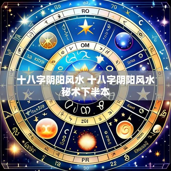 十八字阴阳风水 十八字阴阳风水秘术下半本