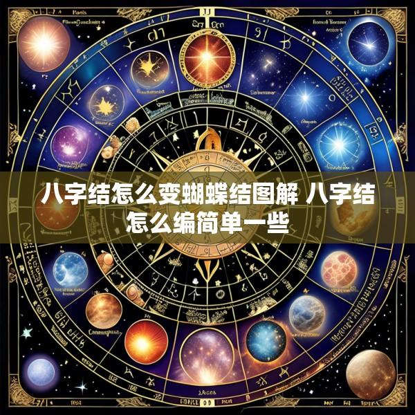 八字结怎么变蝴蝶结图解 八字结怎么编简单一些