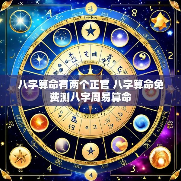八字算命有两个正官 八字算命免费测八字周易算命