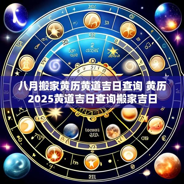 八月搬家黄历黄道吉日查询 黄历2025黄道吉日查询搬家吉日