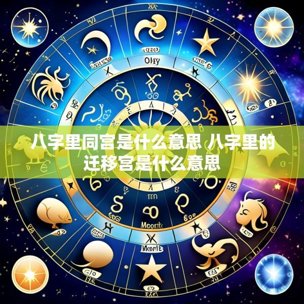 八字里同宫是什么意思 八字里的迁移宫是什么意思