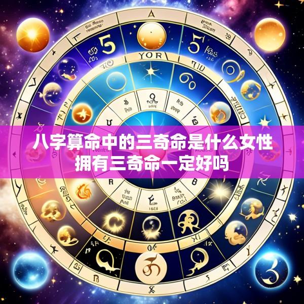 八字算命中的三奇命是什么女性拥有三奇命一定好吗
