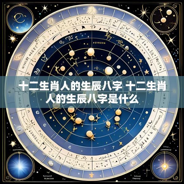 十二生肖人的生辰八字 十二生肖人的生辰八字是什么