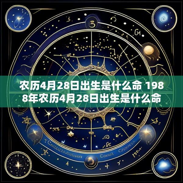 农历4月28日出生是什么命 1988年农历4月28日出生是什么命