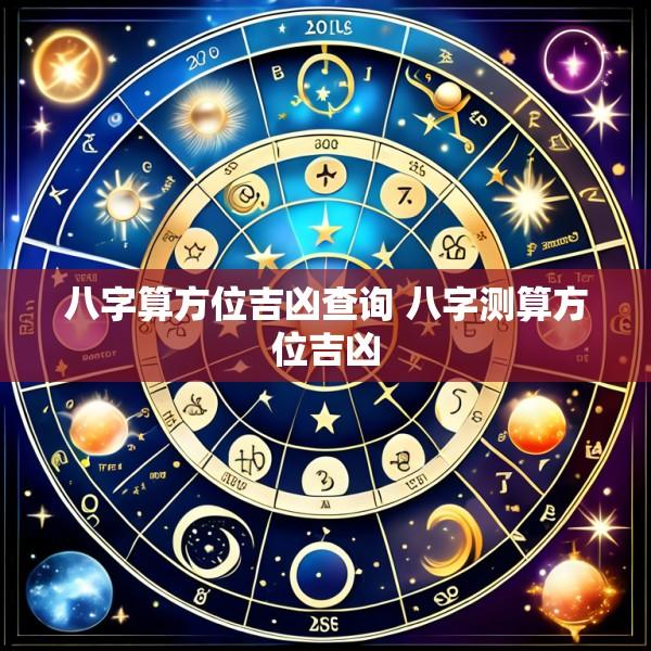八字算方位吉凶查询 八字测算方位吉凶
