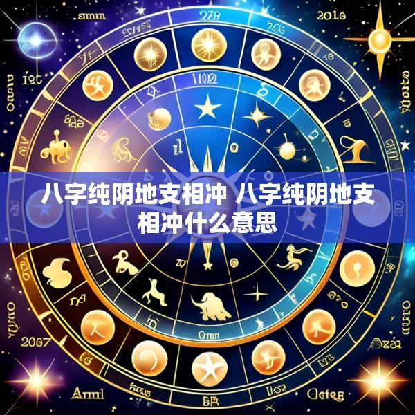 八字纯阴地支相冲 八字纯阴地支相冲什么意思