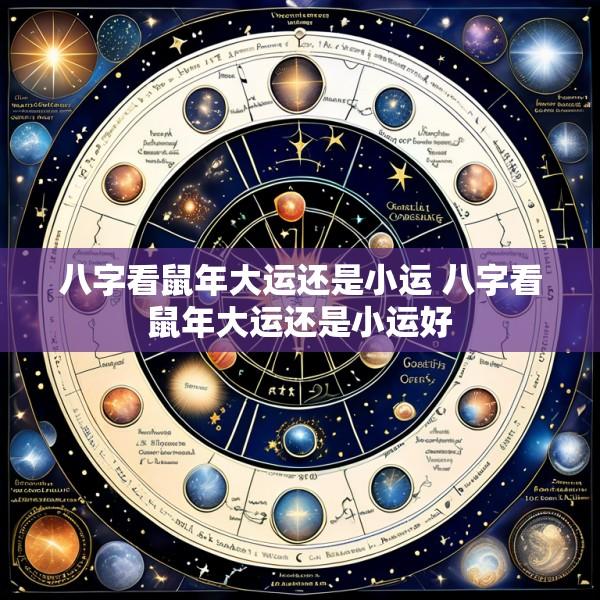 八字看鼠年大运还是小运 八字看鼠年大运还是小运好