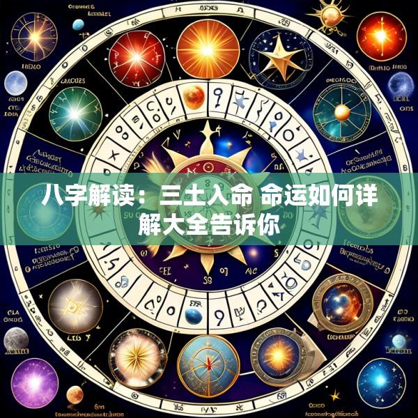 八字解读：三土入命 命运如何详解大全告诉你