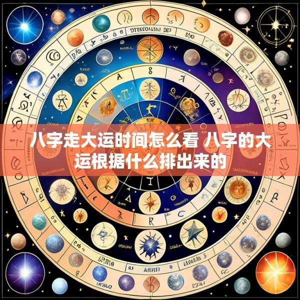 八字走大运时间怎么看 八字的大运根据什么排出来的