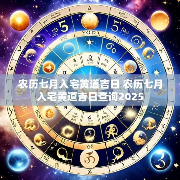 农历七月入宅黄道吉日 农历七月入宅黄道吉日查询2025
