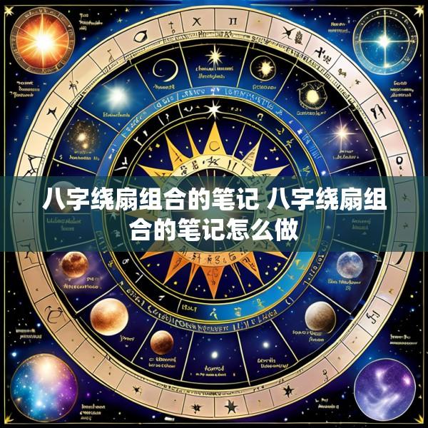 八字绕扇组合的笔记 八字绕扇组合的笔记怎么做