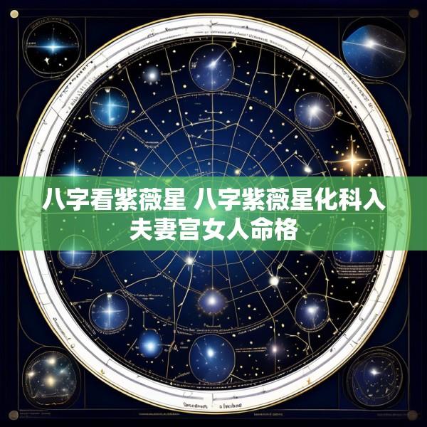 八字看紫薇星 八字紫薇星化科入夫妻宫女人命格